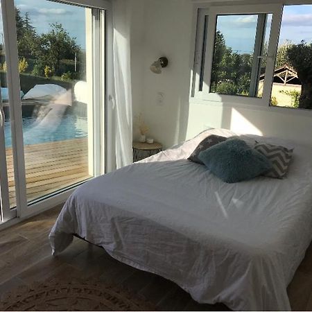 Chambre indépendante dans pool house Le Mas-dʼAgenais Esterno foto