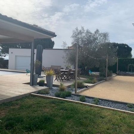 Chambre indépendante dans pool house Le Mas-dʼAgenais Esterno foto