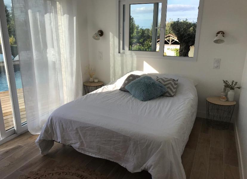 Chambre indépendante dans pool house Le Mas-dʼAgenais Esterno foto