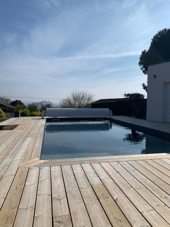 Chambre indépendante dans pool house Le Mas-dʼAgenais Esterno foto