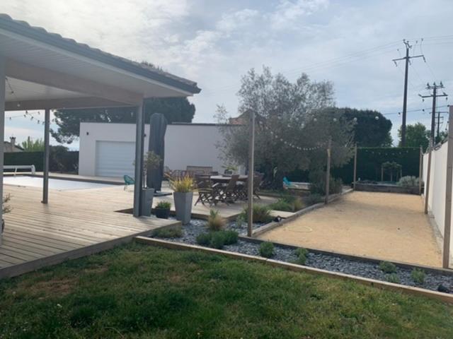 Chambre indépendante dans pool house Le Mas-dʼAgenais Esterno foto